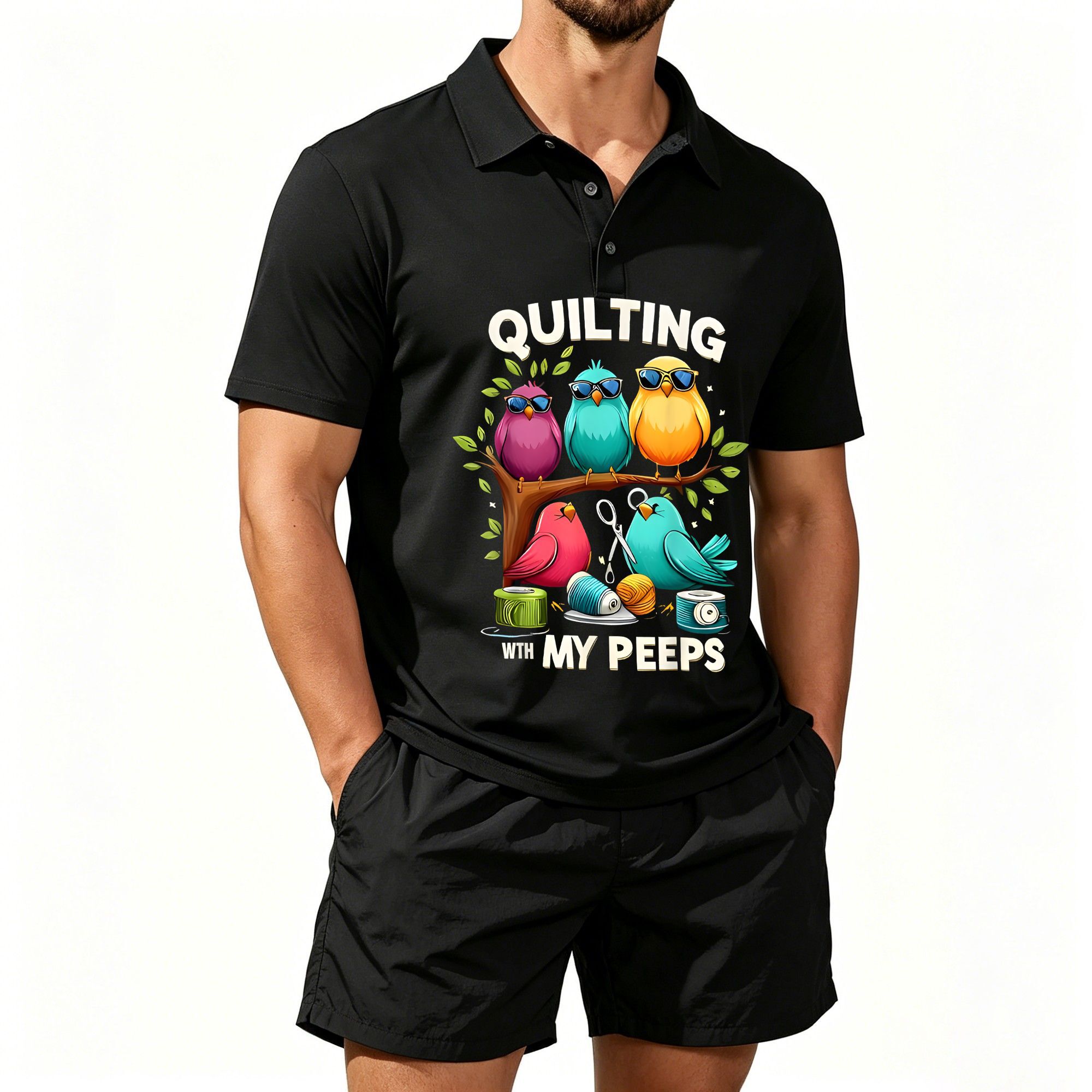 Sewing Knit - Conjunto de Dos Piezas de Shorts
