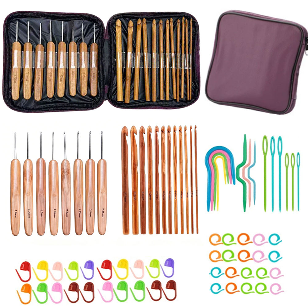 Sewing Kit - Juego de 74 Ganchos de Crochet