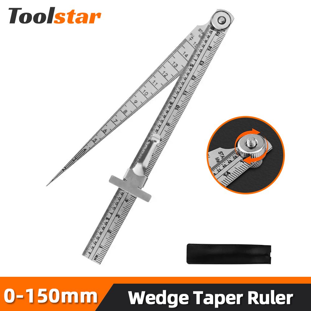 Seam Gauge Metal - Toolstar-Regla cónica de cuña de acero