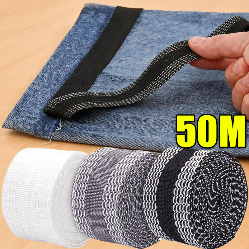 Interfacing Iron On - Cinta autoadhesiva para dobladillo de pantalones,