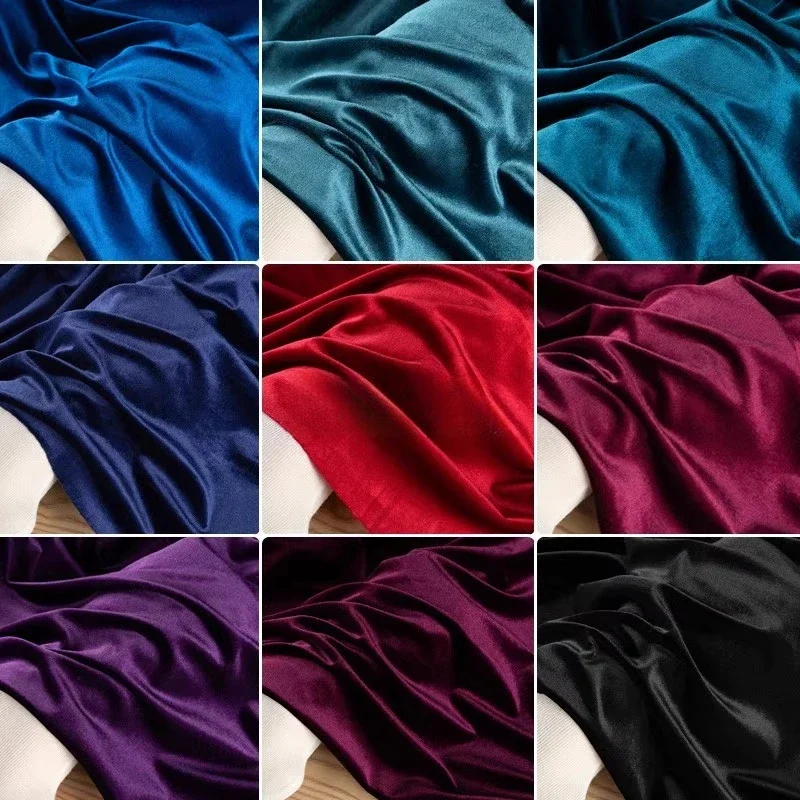 Sewing Velvet Fabric - Tela de Terciopelo de Color Sólido,