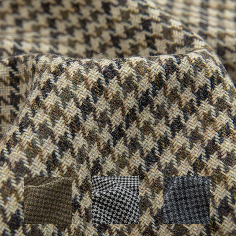 Sewing Tweed - Tela de Tweed trenzada teñida con
