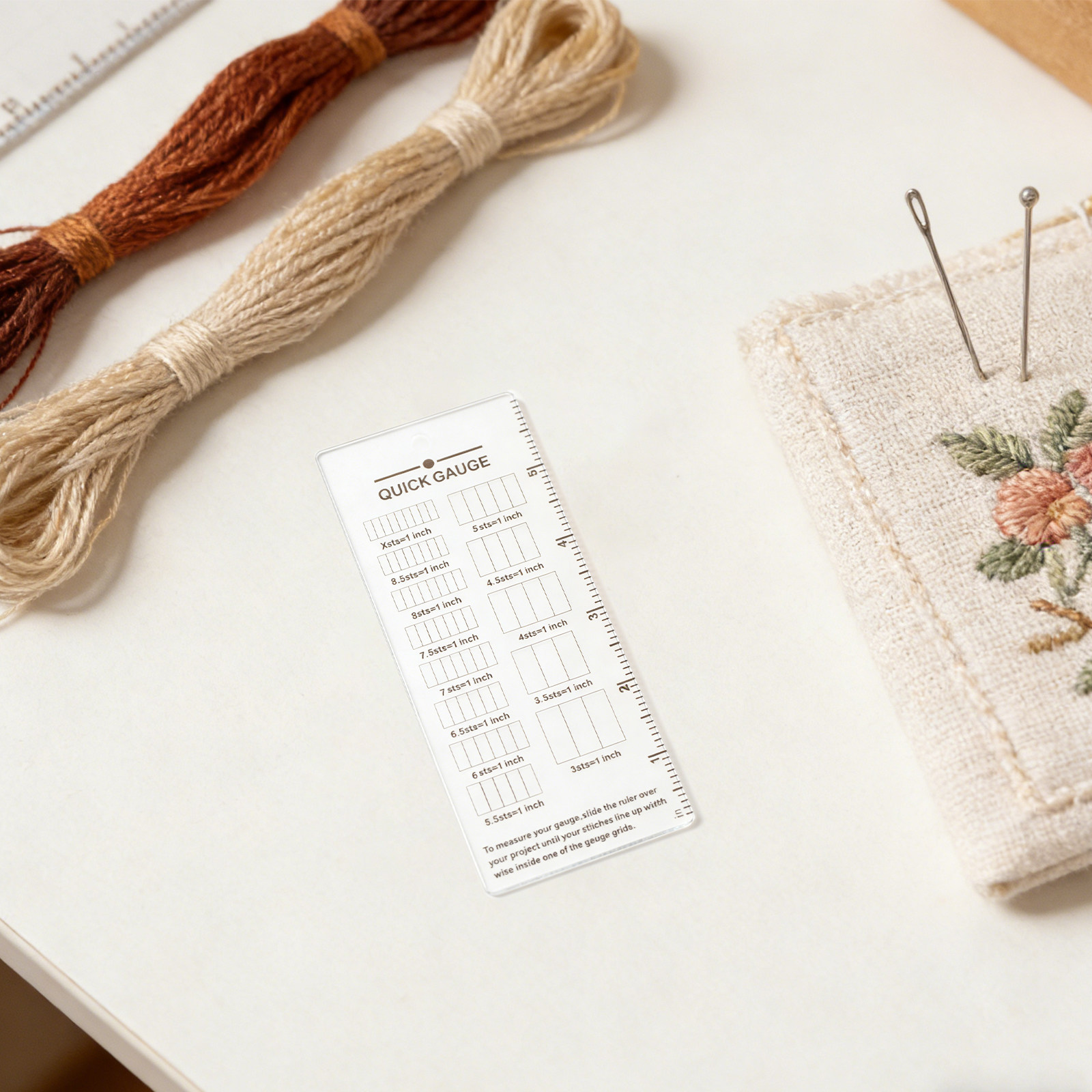 2 piezas Regla medidora de pun - Sewing Knit reseña y precio
