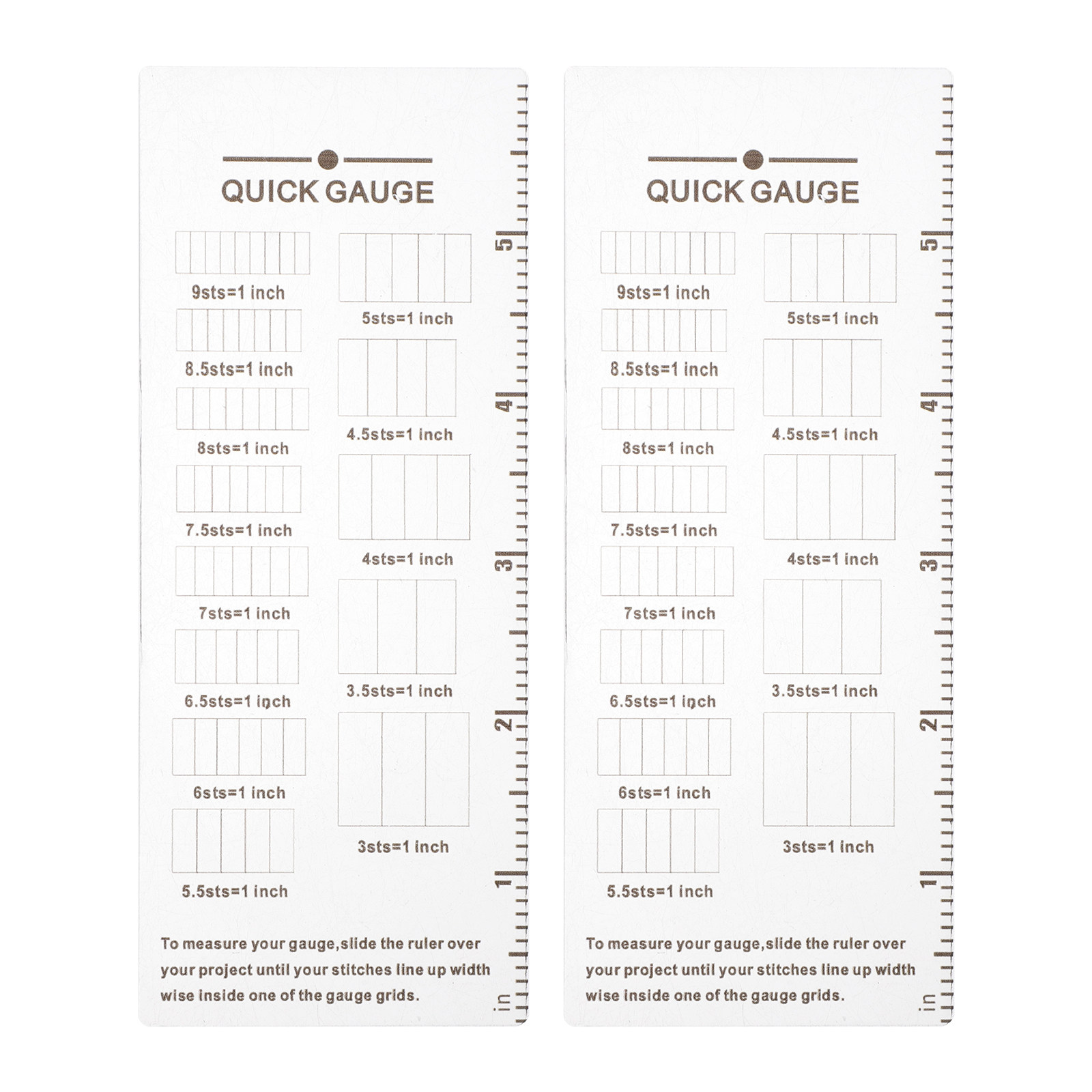 2 piezas Regla medidora de pun - Sewing Knit reseña y precio