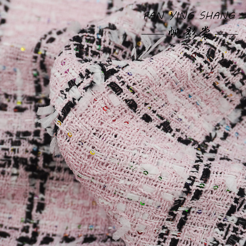 Tela Tweed Clásica Rosa con Le - Sewing Tweed reseña y precio