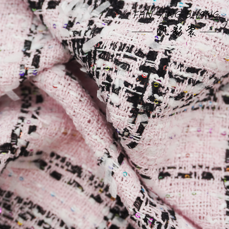 Tela Tweed Clásica Rosa con Le - Sewing Tweed reseña y precio