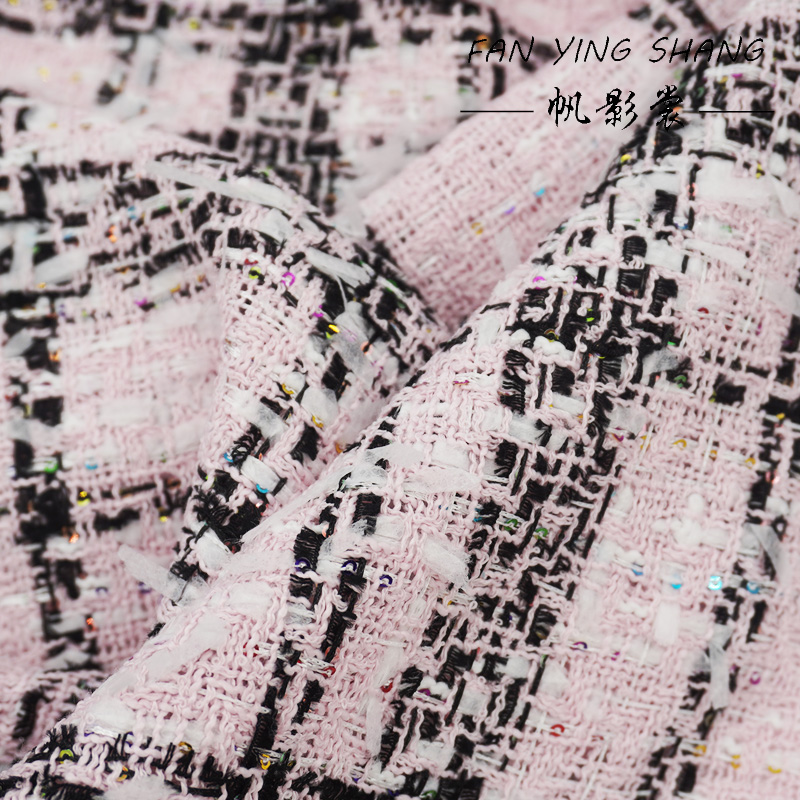 Tela Tweed Clásica Rosa con Le - Sewing Tweed reseña y precio