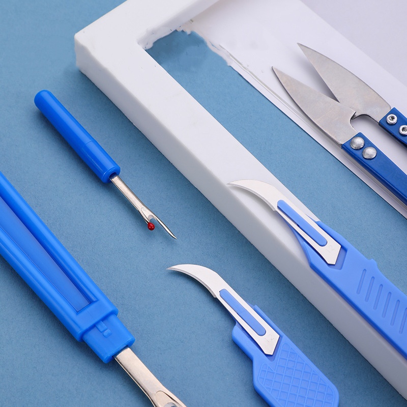 Kit de máquina de coser azul d - Sewing Kit reseña y precio