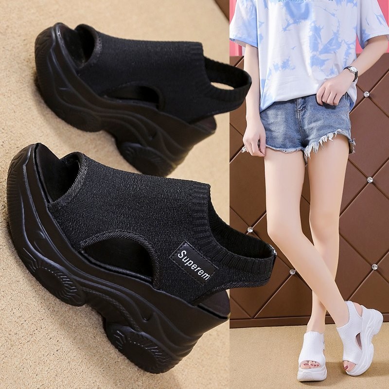 Sandalias de mujer 2025, sanda - Elastic Waistband Roll reseña y precio