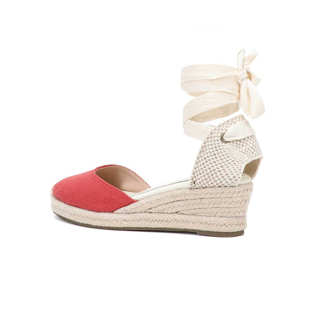 Sandalias de cuña con cordones - Sewing Fabric reseña y precio