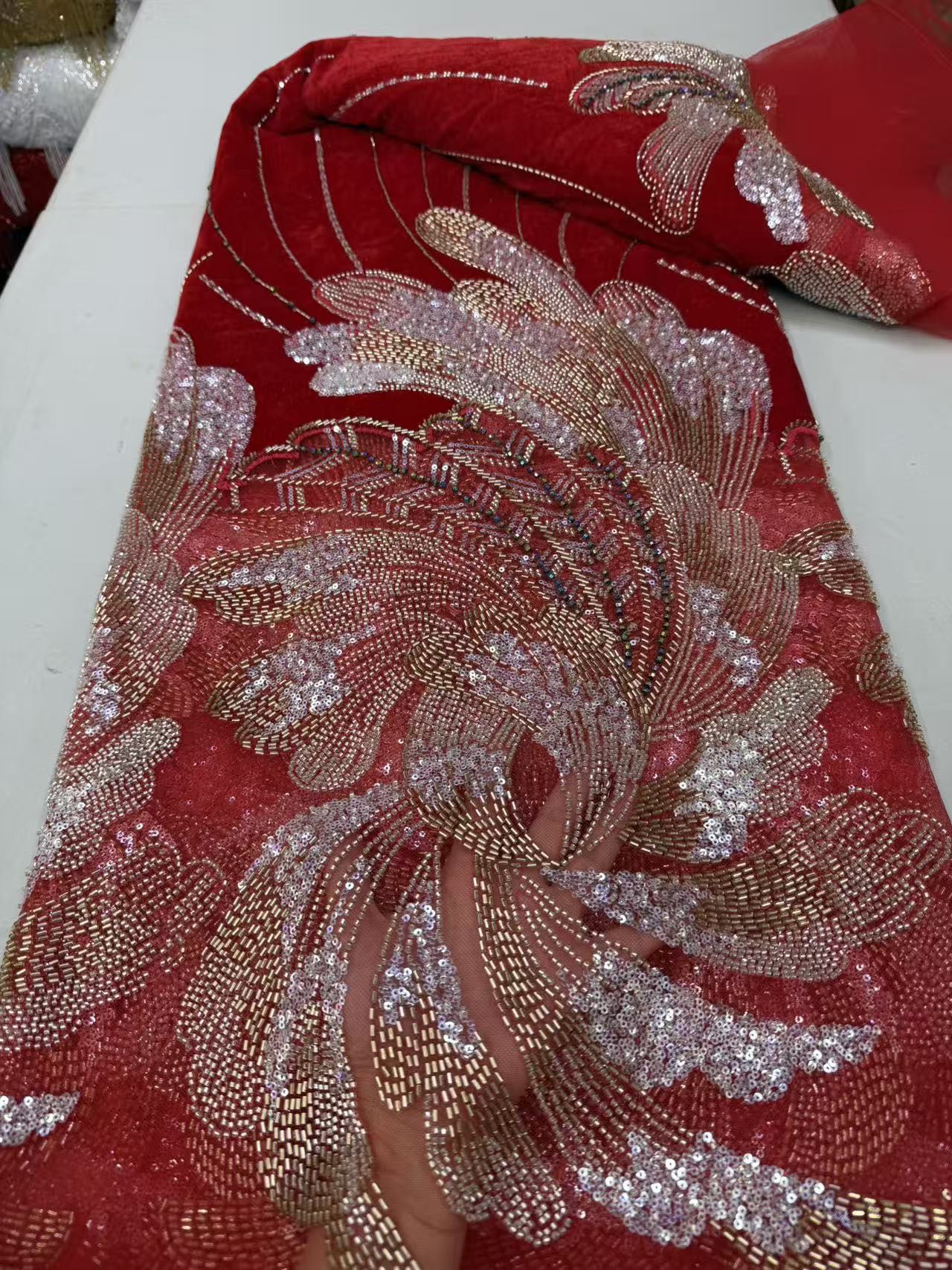 Tela de encaje de tul con lent - Sewing Velvet Fabric reseña y precio