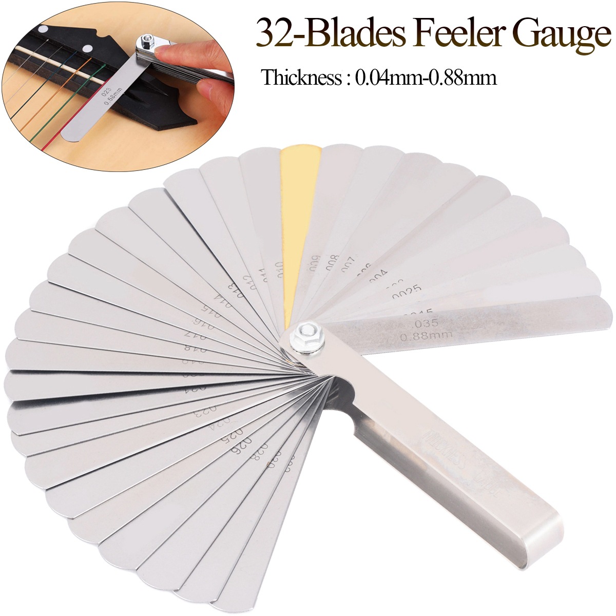32 unids/set regla de medición - Seam Gauge Metal reseña y precio