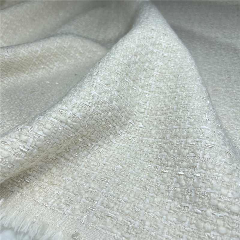 Beige francés de lujo drapeado - Sewing Tweed reseña y precio