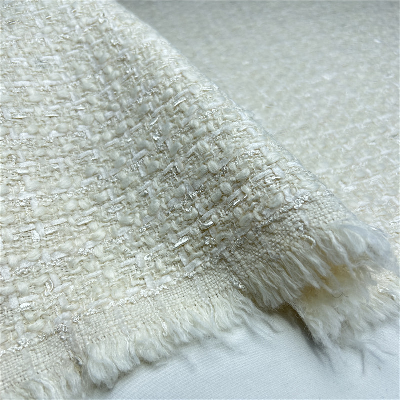 Beige francés de lujo drapeado - Sewing Tweed reseña y precio