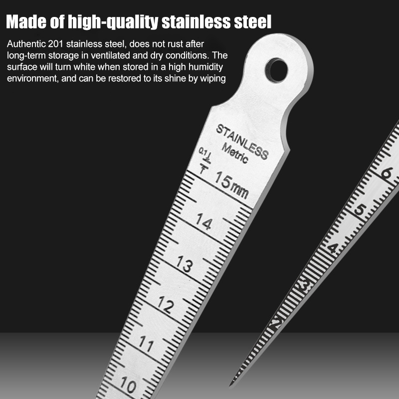 Calibrador cónico de acero ino - Seam Gauge Metal reseña y precio