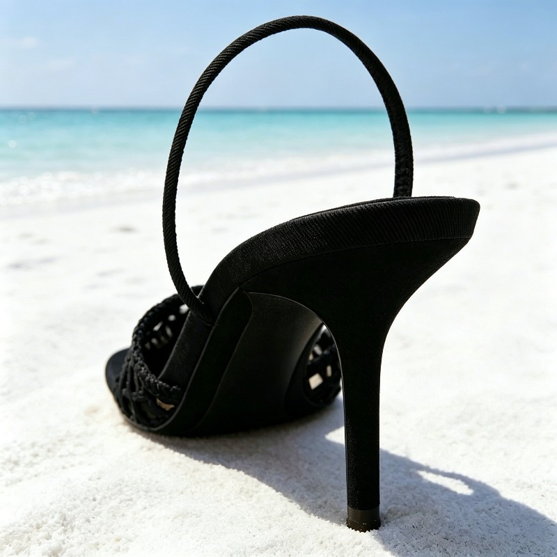 Tacones con Diseño Tejido Nove - Elastic Waistband Roll reseña y precio