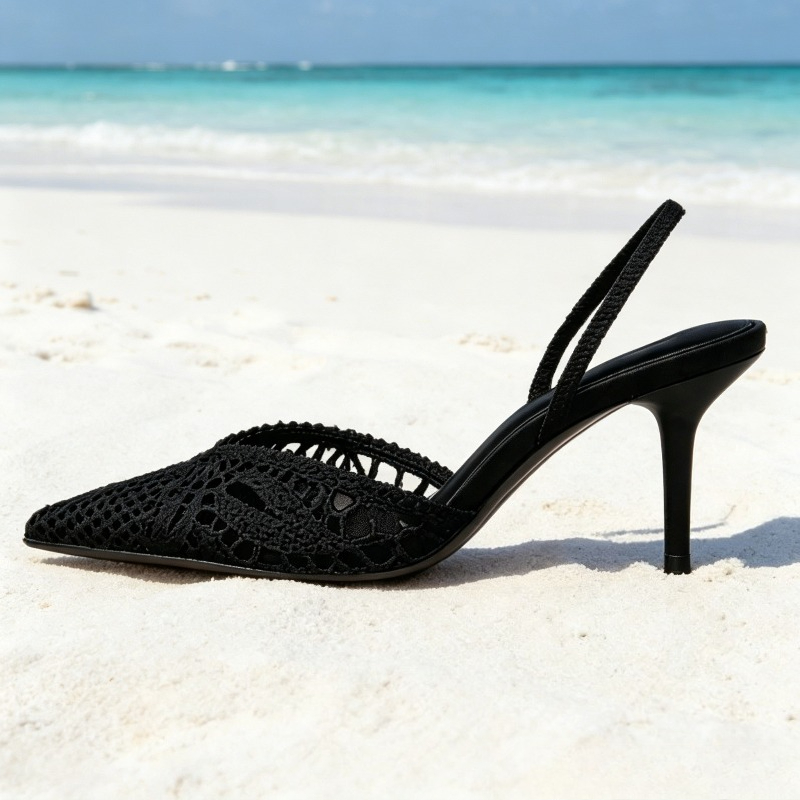 Tacones con Diseño Tejido Nove - Elastic Waistband Roll reseña y precio