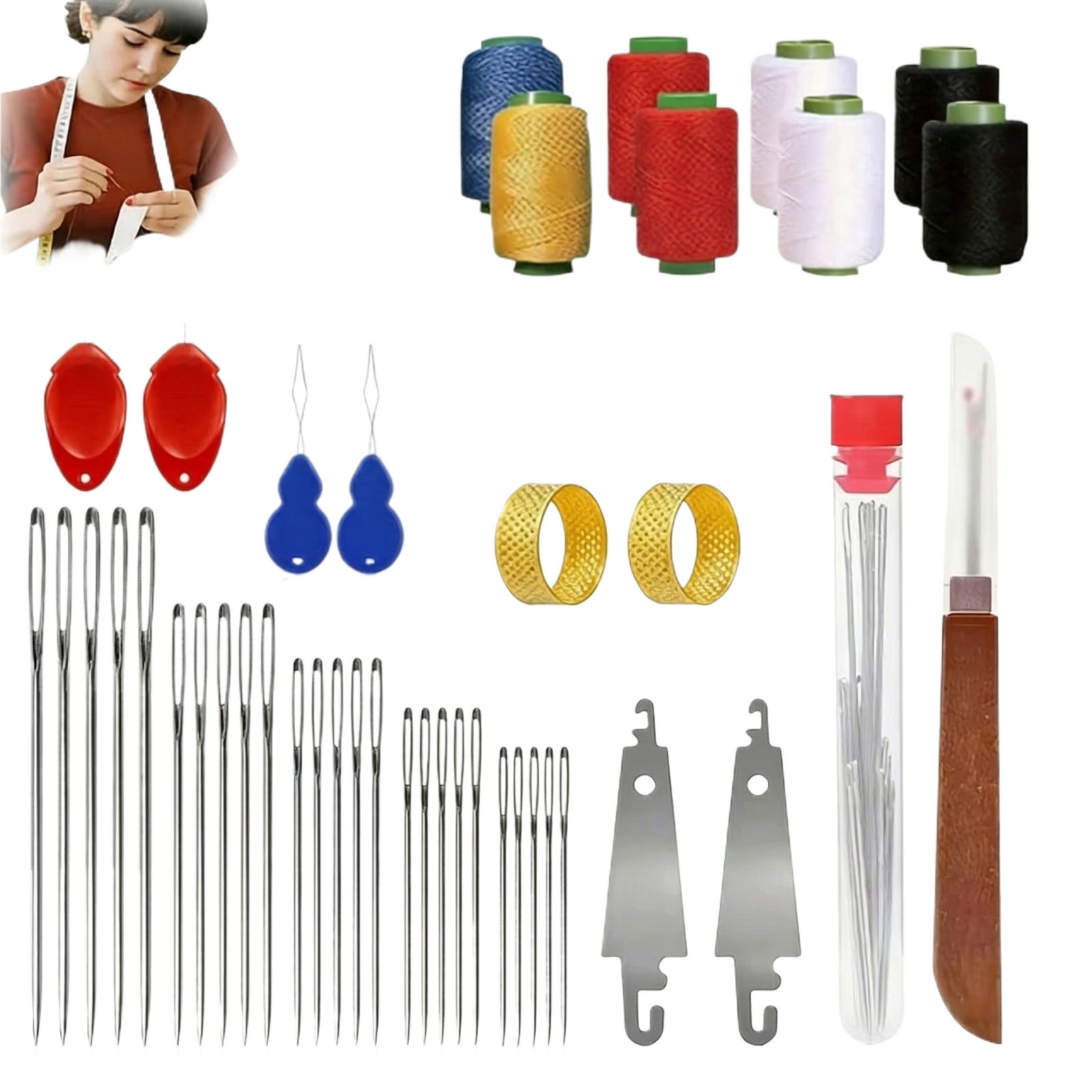 Kit de 43 Agujas de Coser de O - Sewing Kit reseña y precio