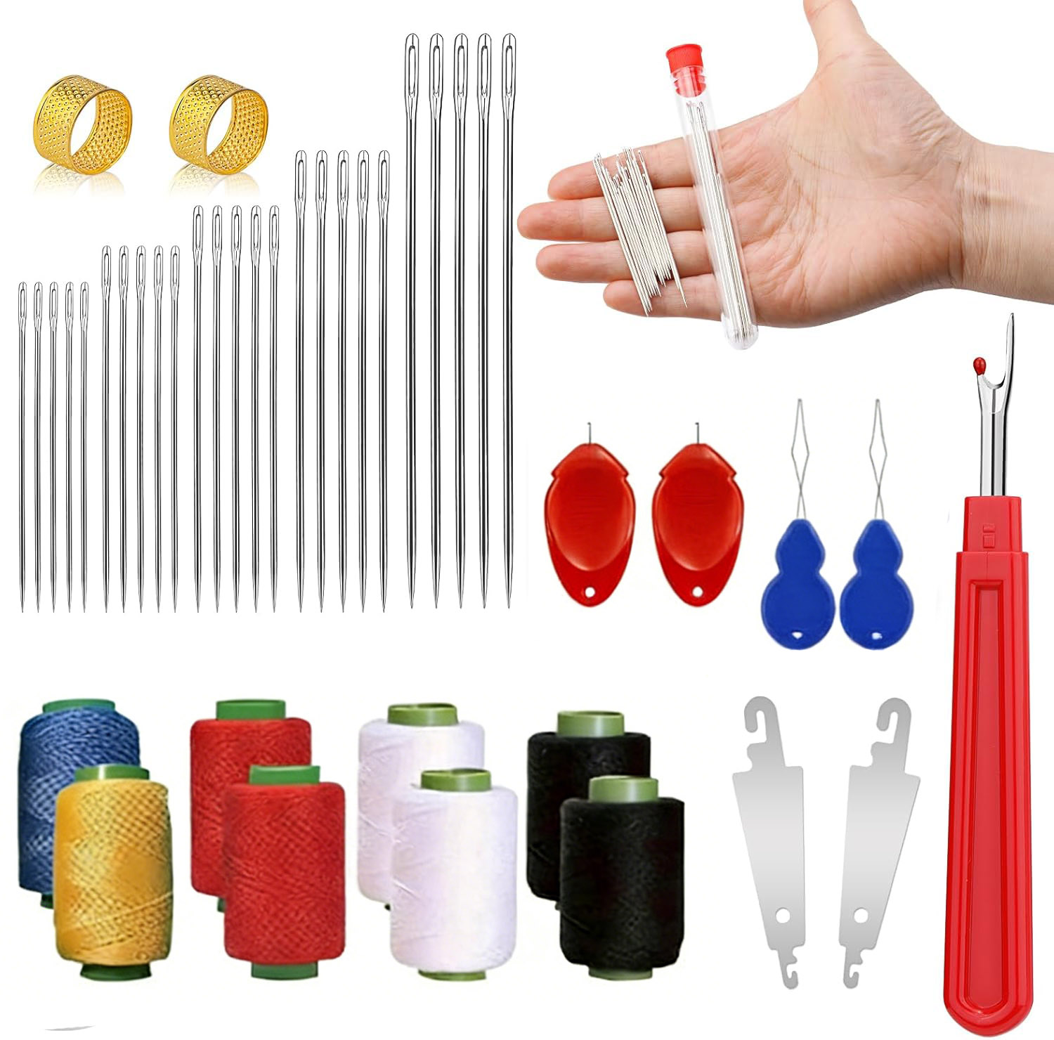 Kit de 43 Agujas de Coser de O - Sewing Kit reseña y precio