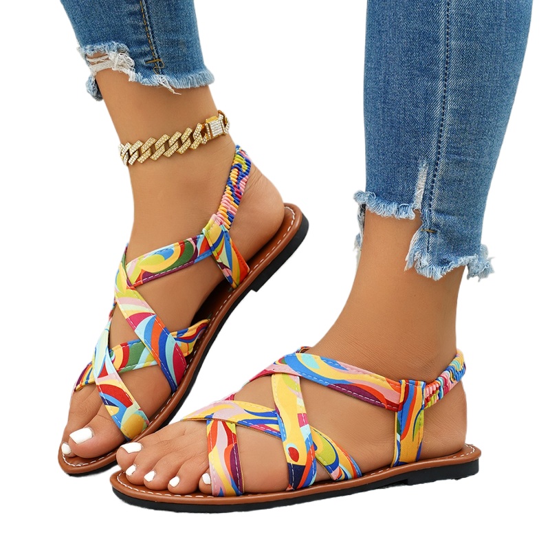 Sandalias Planas de Verano 202 - Elastic Waistband Roll reseña y precio