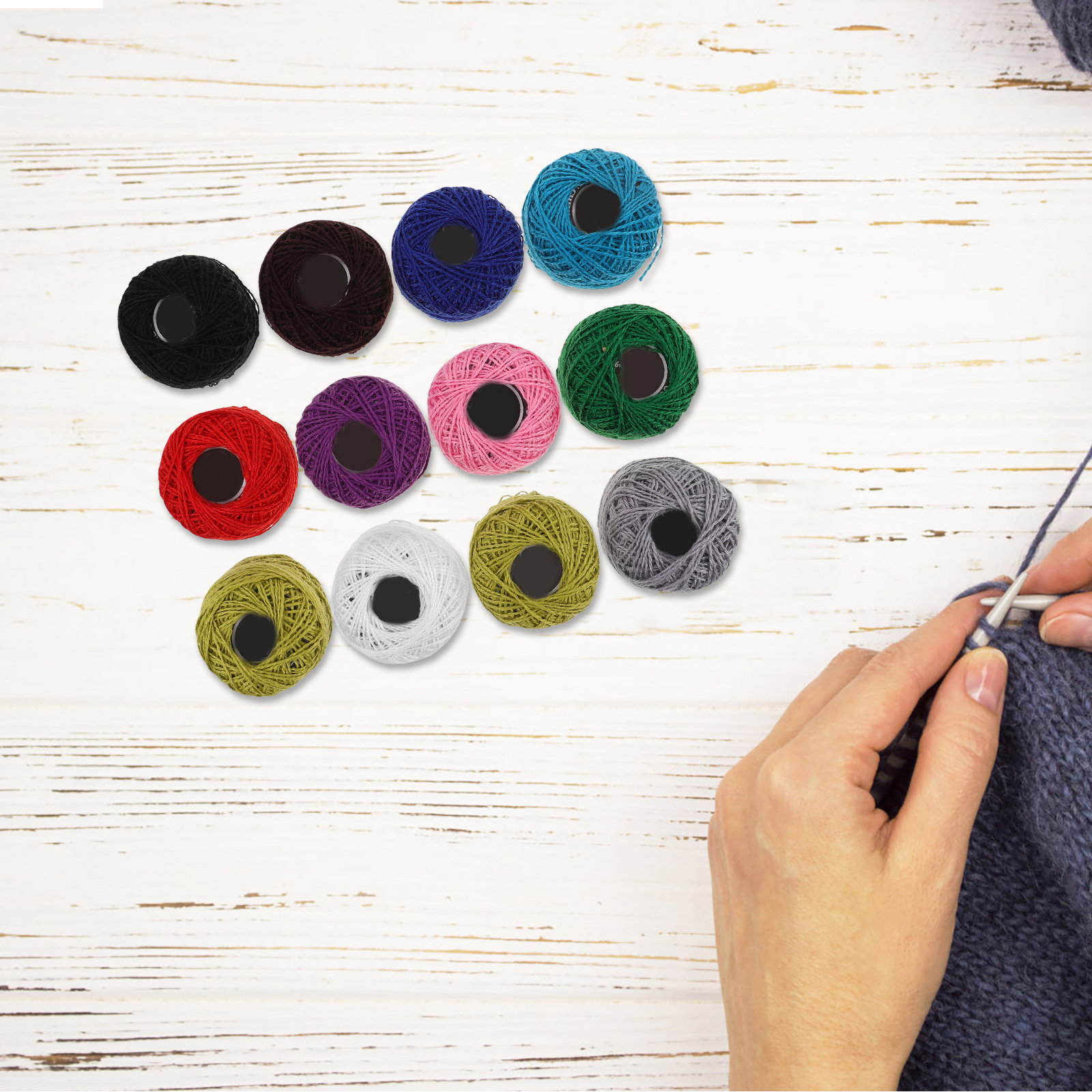 12 Piezas de Hilos de Bordar d - Sewing Knit reseña y precio