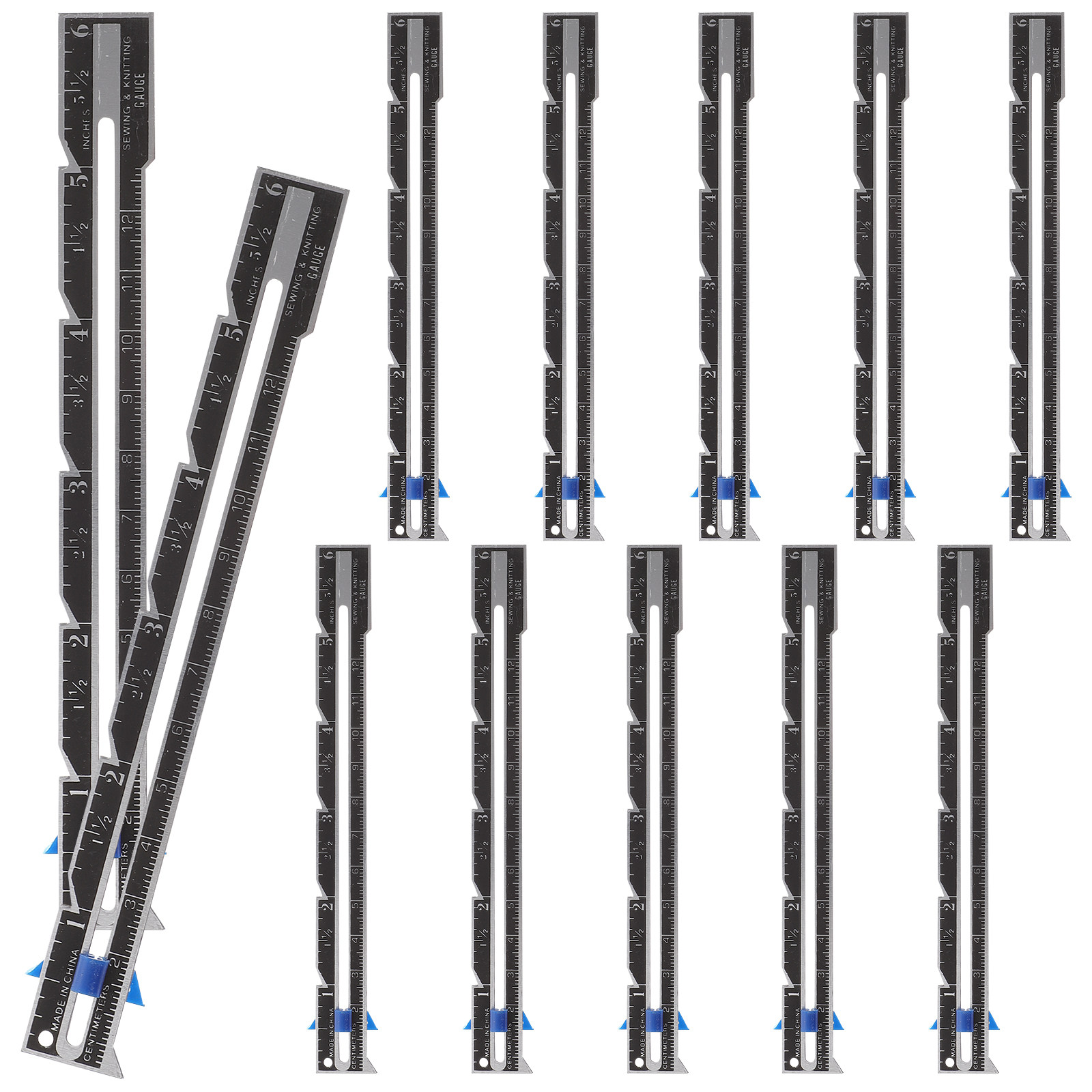 Juego de 12 reglas de costura  - Seam Gauge Metal reseña y precio