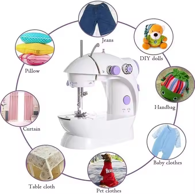 Mini máquinas de coser eléctri - Textile Sewing Machine Price reseña y precio