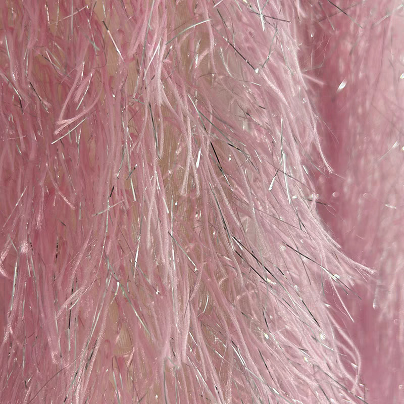 Tela de tul con flecos de plum - Sewing Knit reseña y precio