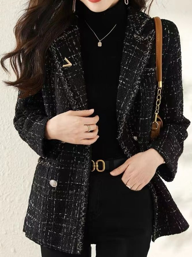 Chaqueta informal de Tweed gru - Sewing Tweed reseña y precio